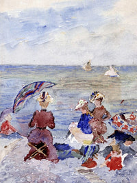 Figures On The Beach By Maurice Brazil Prendergast Fine Art Print