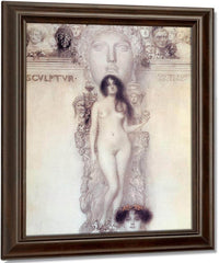 Final Drawing For The Allegory Of Sculpture, 1902 03 By Gustav Klimt Fine Art Print