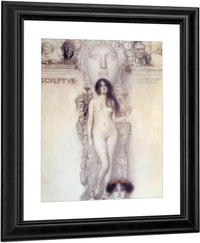 Final Drawing For The Allegory Of Sculpture, 1902 03 By Gustav Klimt Fine Art Print