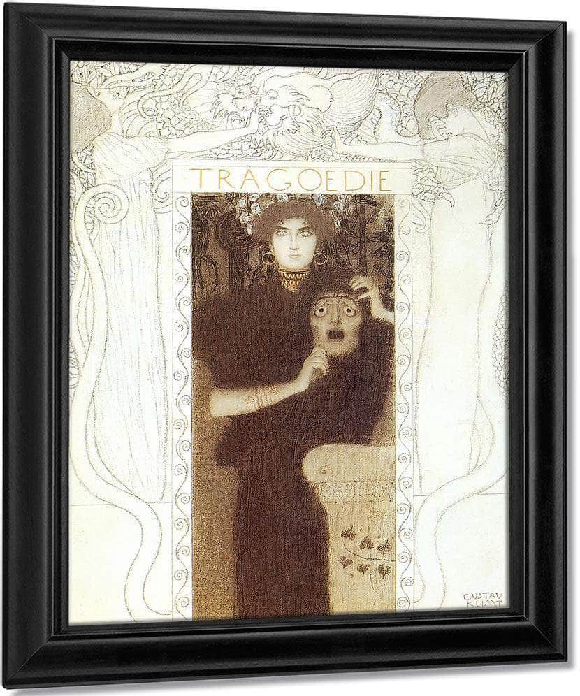 Final Drawing For The Allegory Of Tragedy By Gustav Klimt Fine Art Print