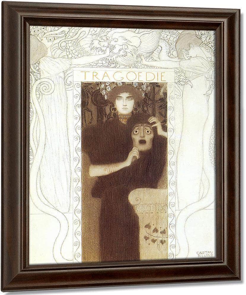Final Drawing For The Allegory Of Tragedy By Gustav Klimt Fine Art Print