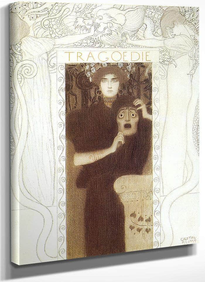 Final Drawing For The Allegory Of Tragedy By Gustav Klimt Fine Art Print