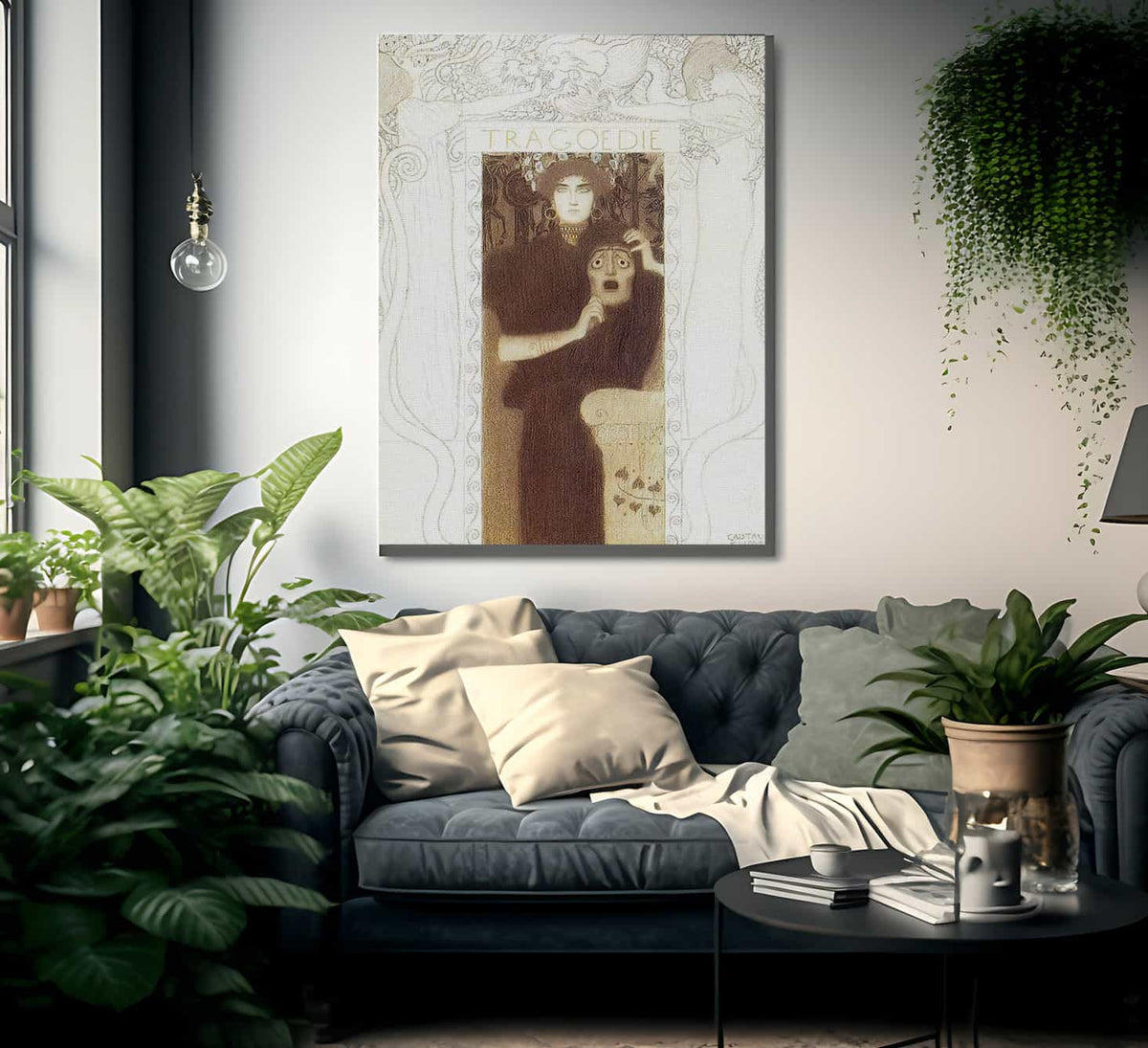 Final Drawing For The Allegory Of Tragedy By Gustav Klimt Fine Art Print