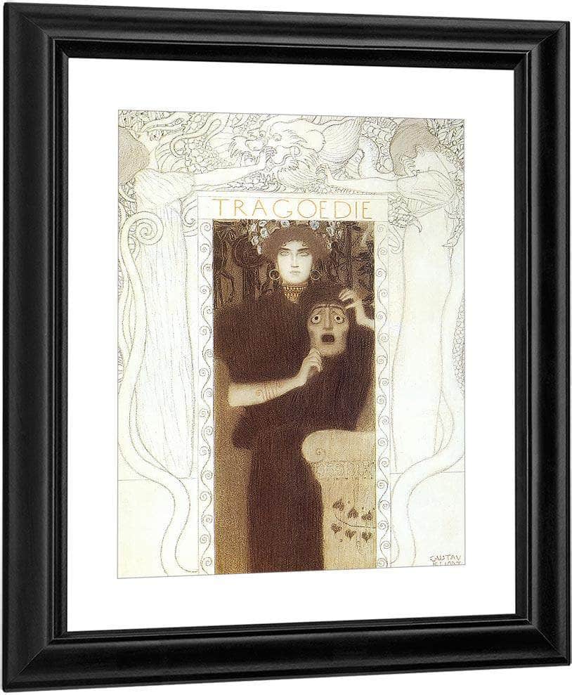 Final Drawing For The Allegory Of Tragedy By Gustav Klimt Fine Art Print