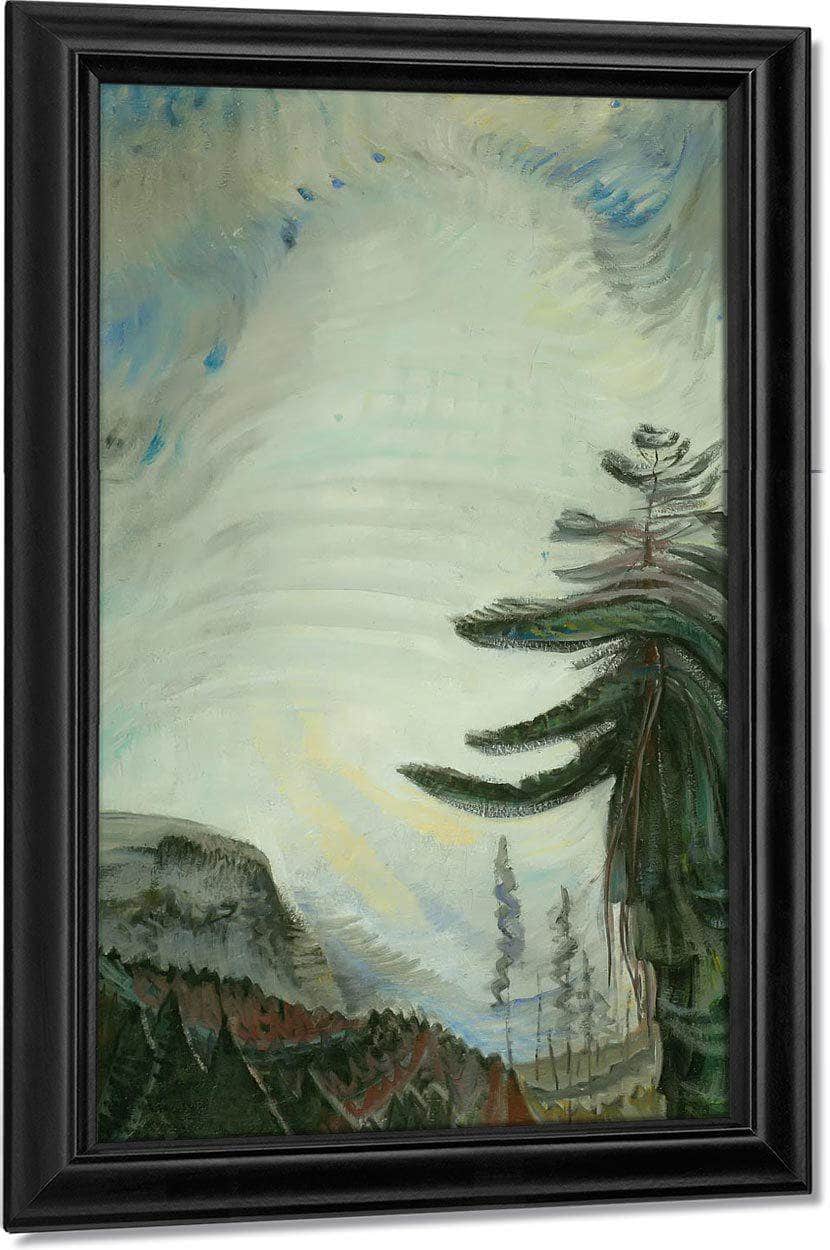 Fir Tree And Sky By Emily Carr Fine Art Print