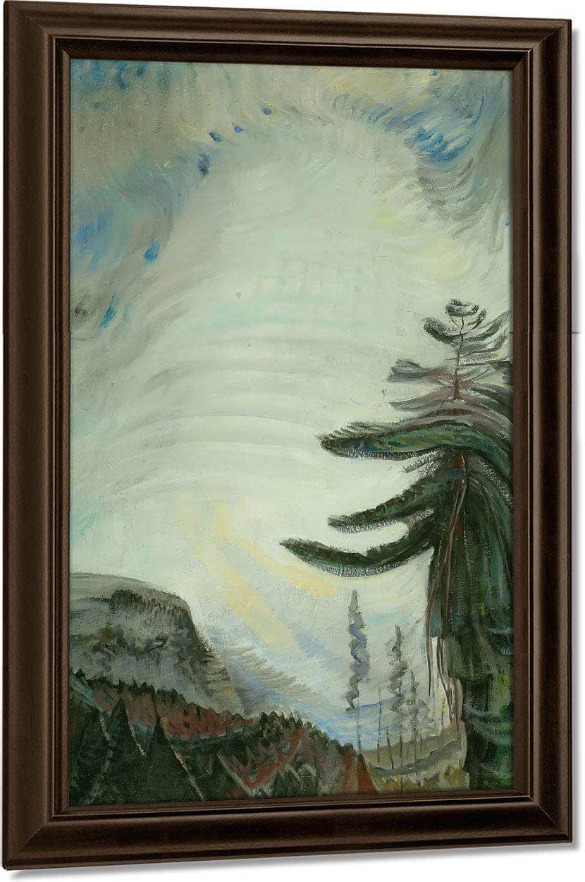 Fir Tree And Sky By Emily Carr Fine Art Print