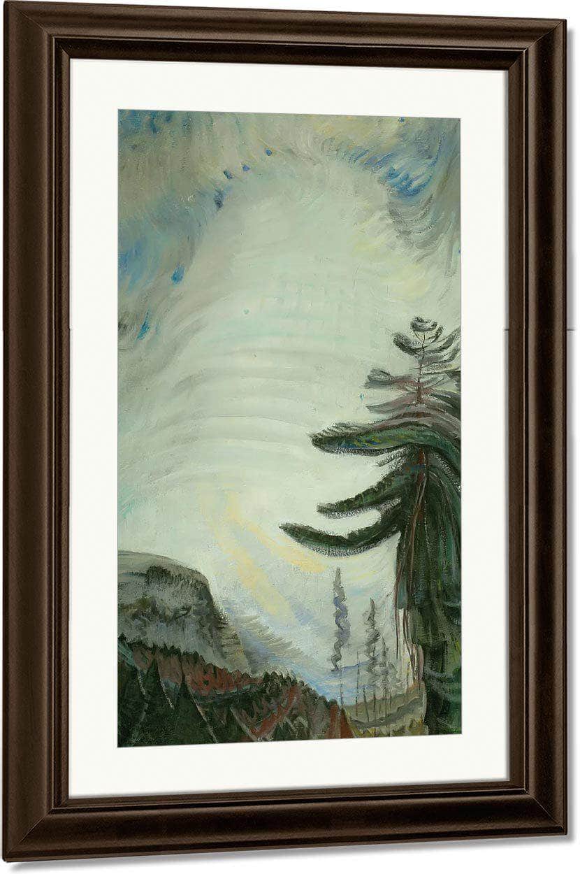 Fir Tree And Sky By Emily Carr Fine Art Print