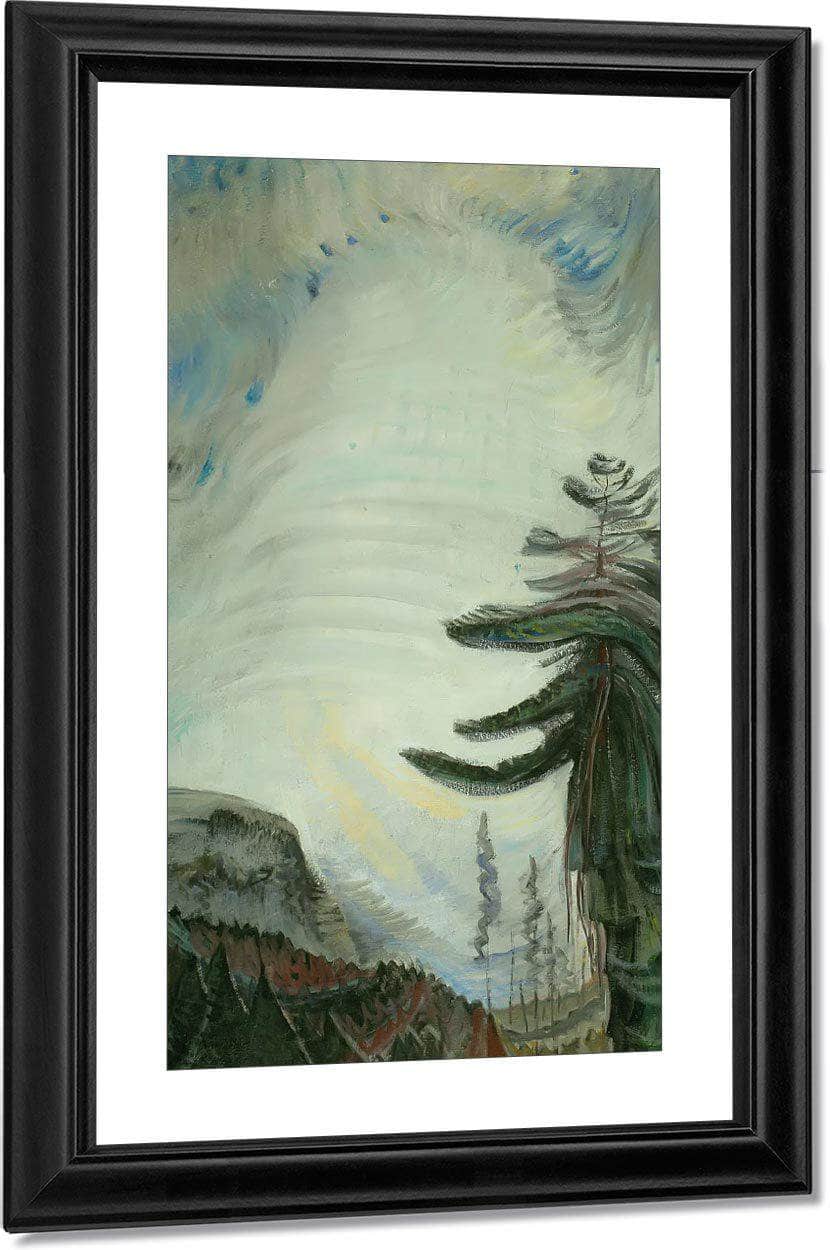 Fir Tree And Sky By Emily Carr Fine Art Print