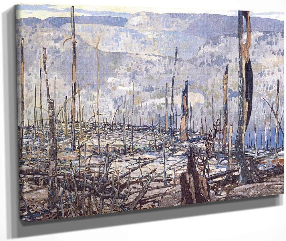 Fire Swept Algoma By Frank Johnston Fine Art Print