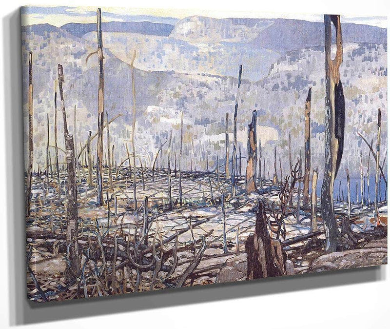 Fire Swept Algoma By Frank Johnston Fine Art Print