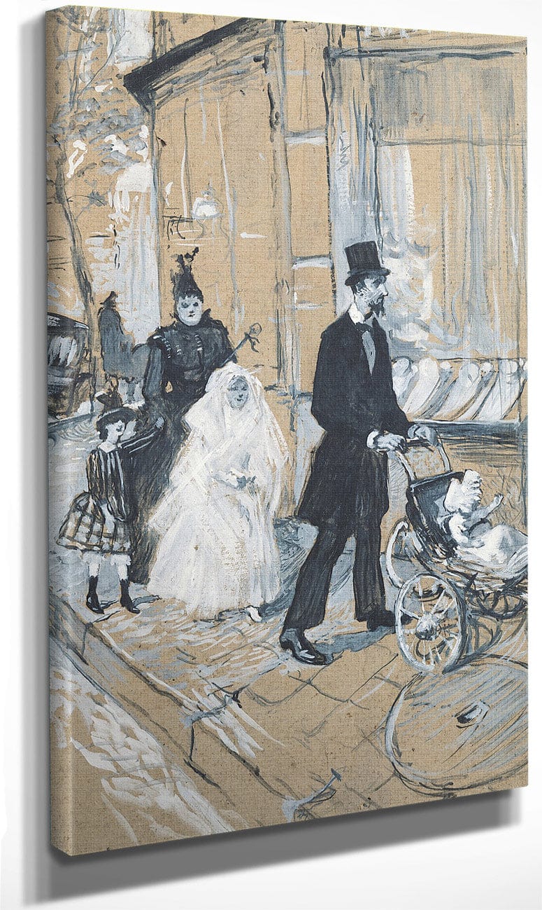 First Communion Day By Henri Marie Raymond De Toulouse Lautrec Monfa Fine Art Print