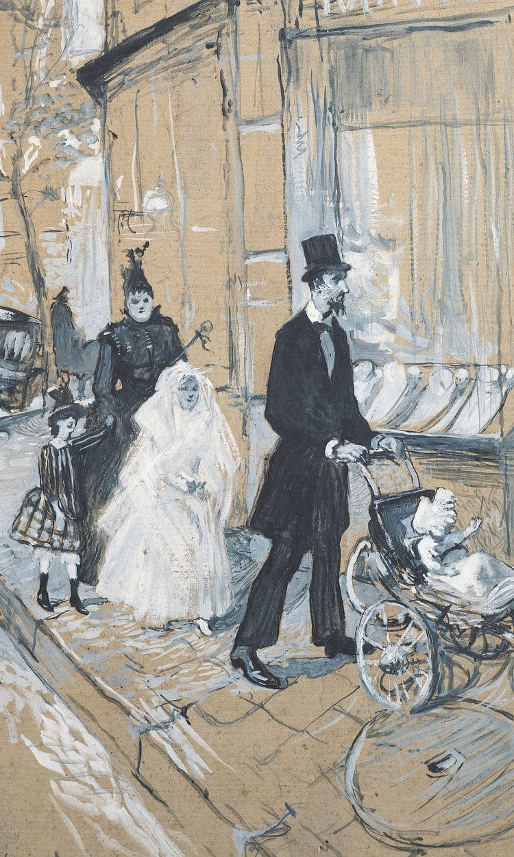 First Communion Day By Henri Marie Raymond De Toulouse Lautrec Monfa Fine Art Print