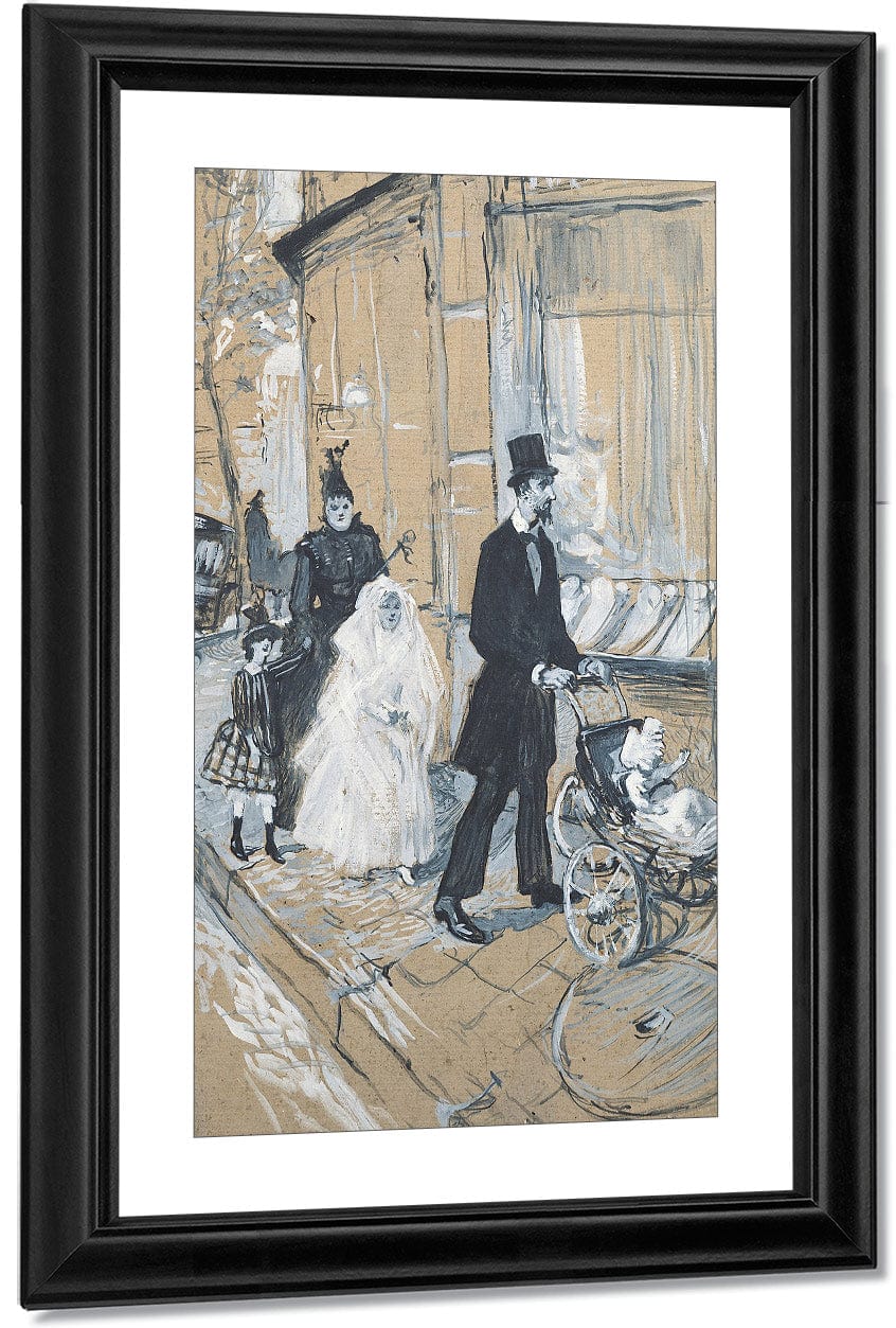 First Communion Day By Henri Marie Raymond De Toulouse Lautrec Monfa Fine Art Print