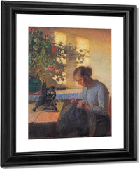Fisherman 1039 S Wife Sewing 1890 By Anna Ancher Fine Art Print