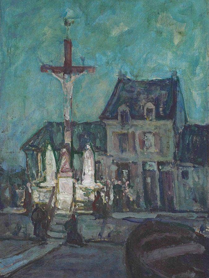 Fisherman 2039 S Devotions Etaples 1916 By Henry Ossawa Tanner Fine Art Print