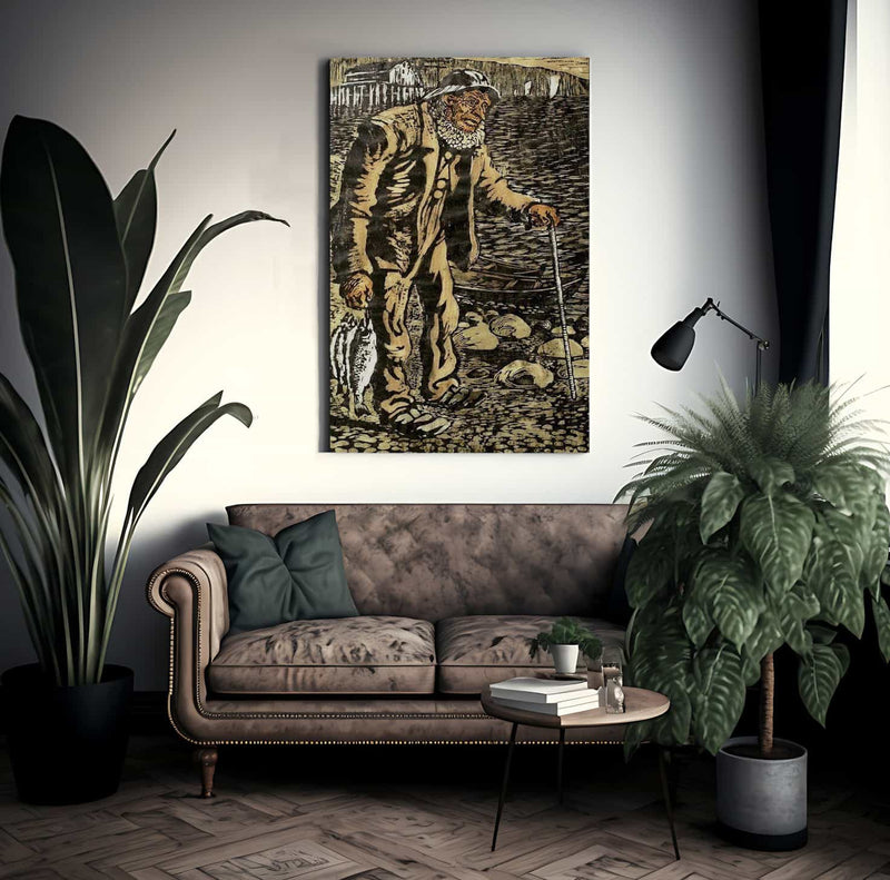 Fisherman By Nicolai Astrup Fine Art Print