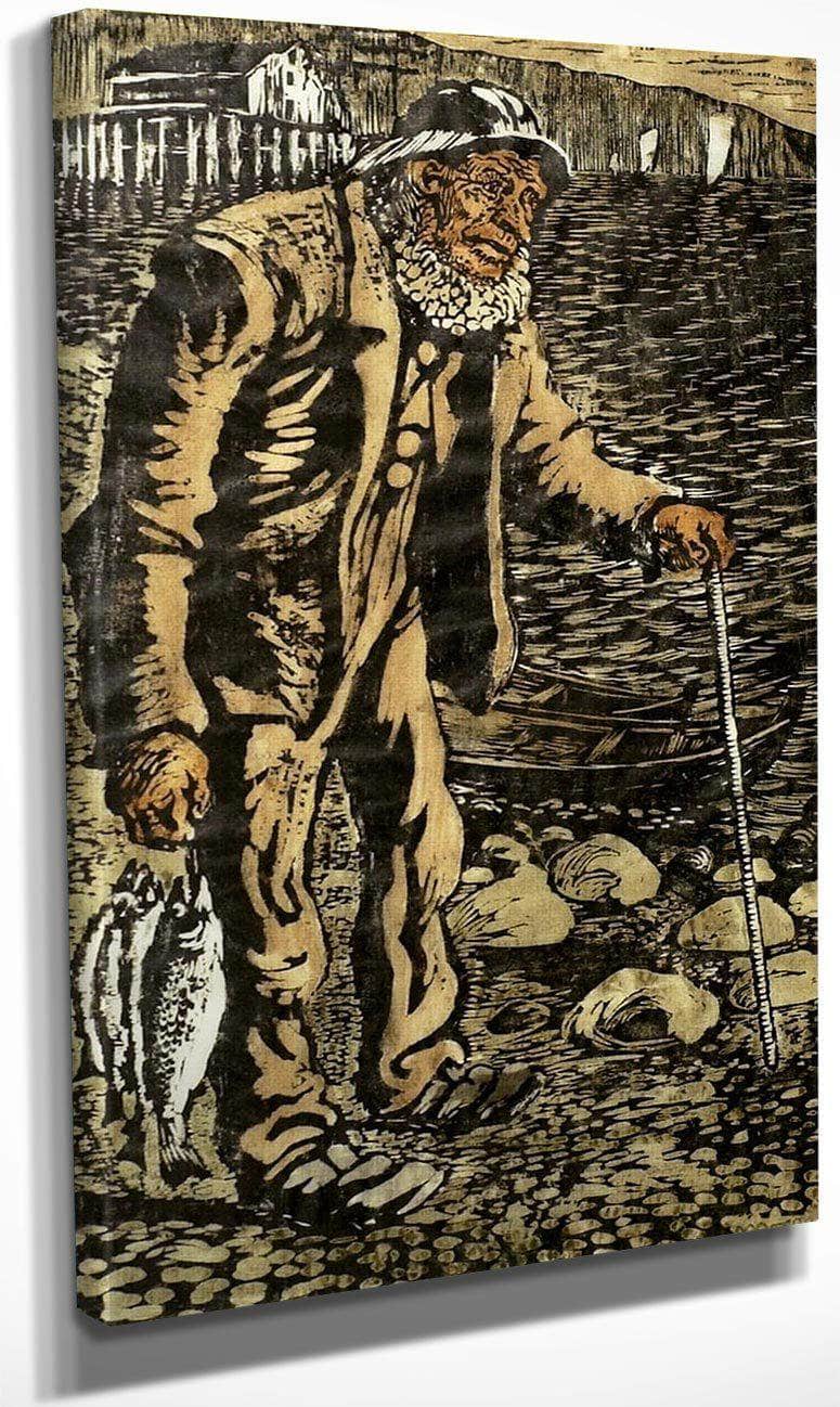 Fisherman By Nicolai Astrup Fine Art Print
