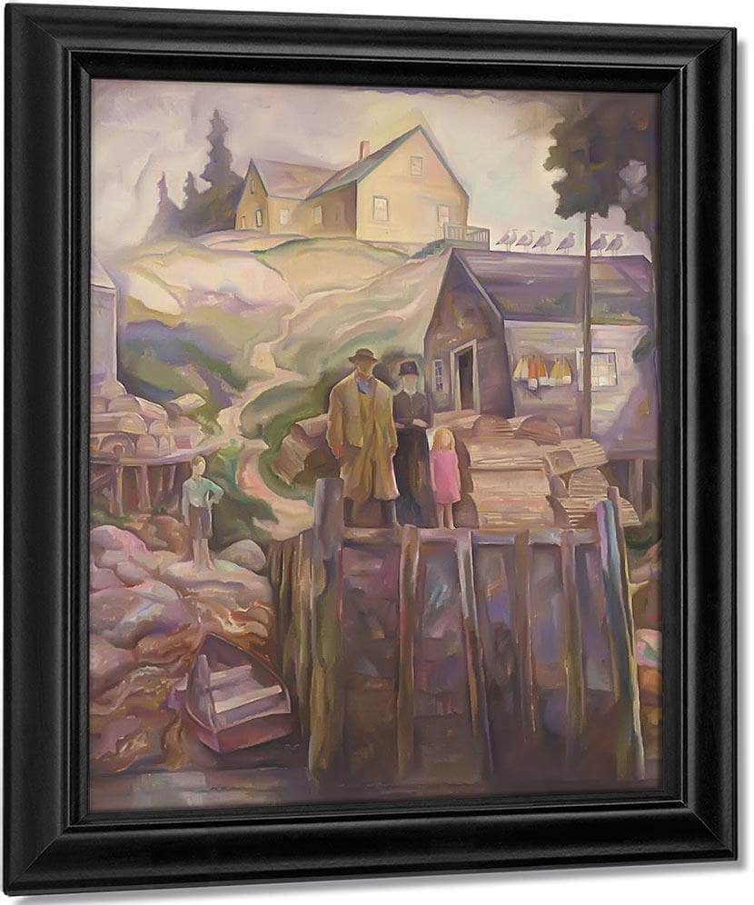 Fishermans Family 1907 By N.C. Wyeth Fine Art Print