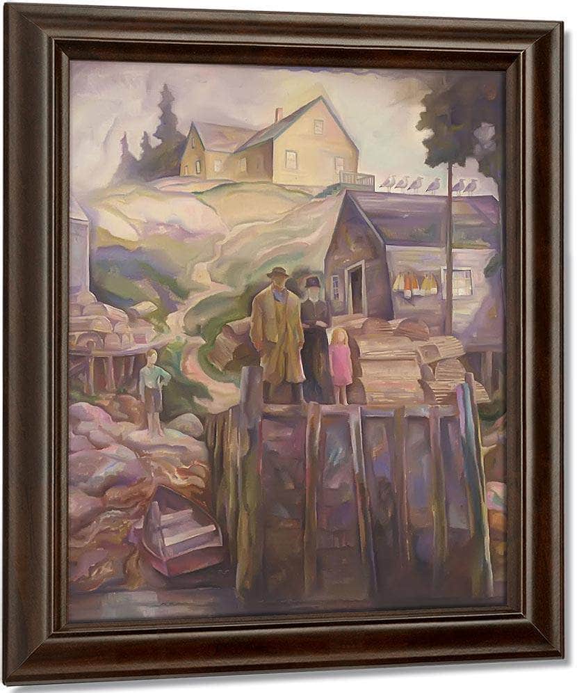 Fishermans Family 1907 By N.C. Wyeth Fine Art Print