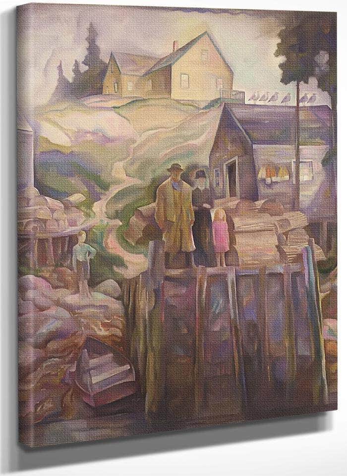 Fishermans Family 1907 By N.C. Wyeth Fine Art Print