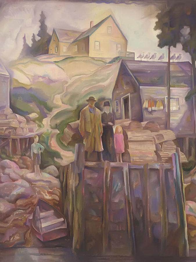 Fishermans Family 1907 By N.C. Wyeth Fine Art Print