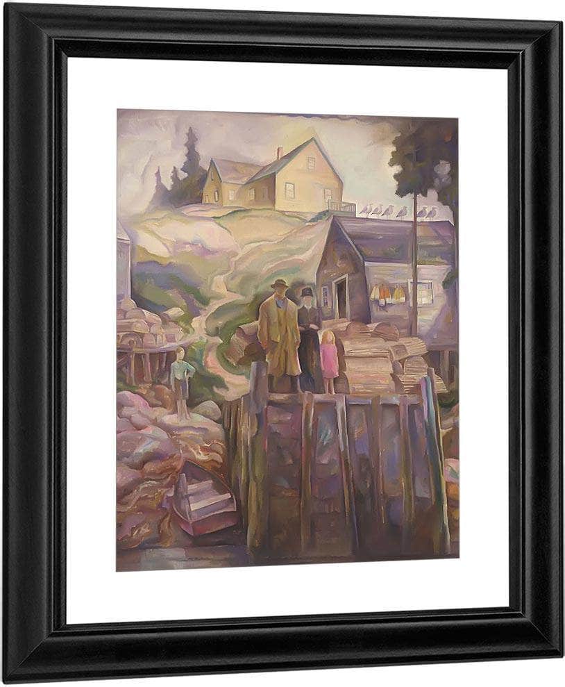 Fishermans Family 1907 By N.C. Wyeth Fine Art Print