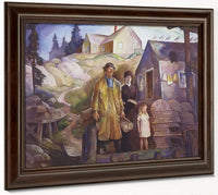 Fishermans Family By N.C. Wyeth Fine Art Print