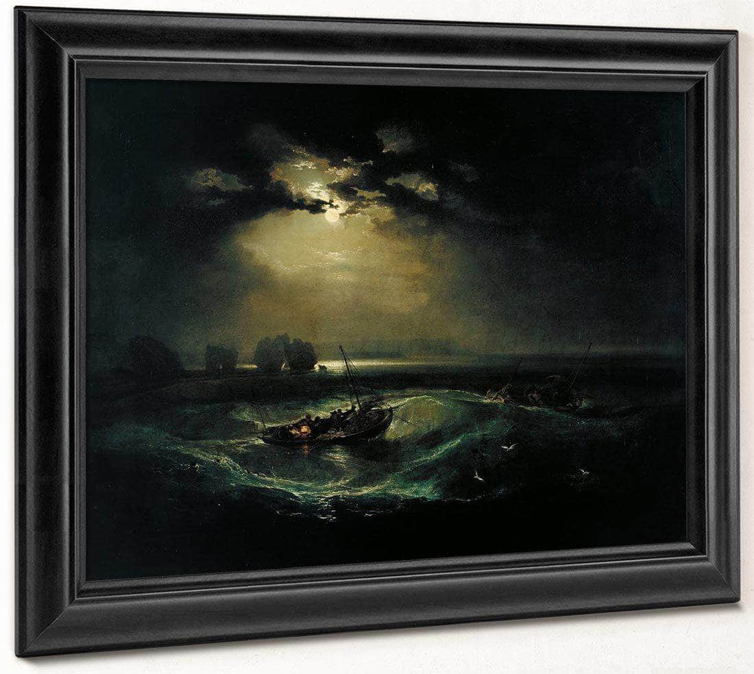 Fishermen At Sea 1796 1 By Joseph Mallord William Turner Fine Art Print
