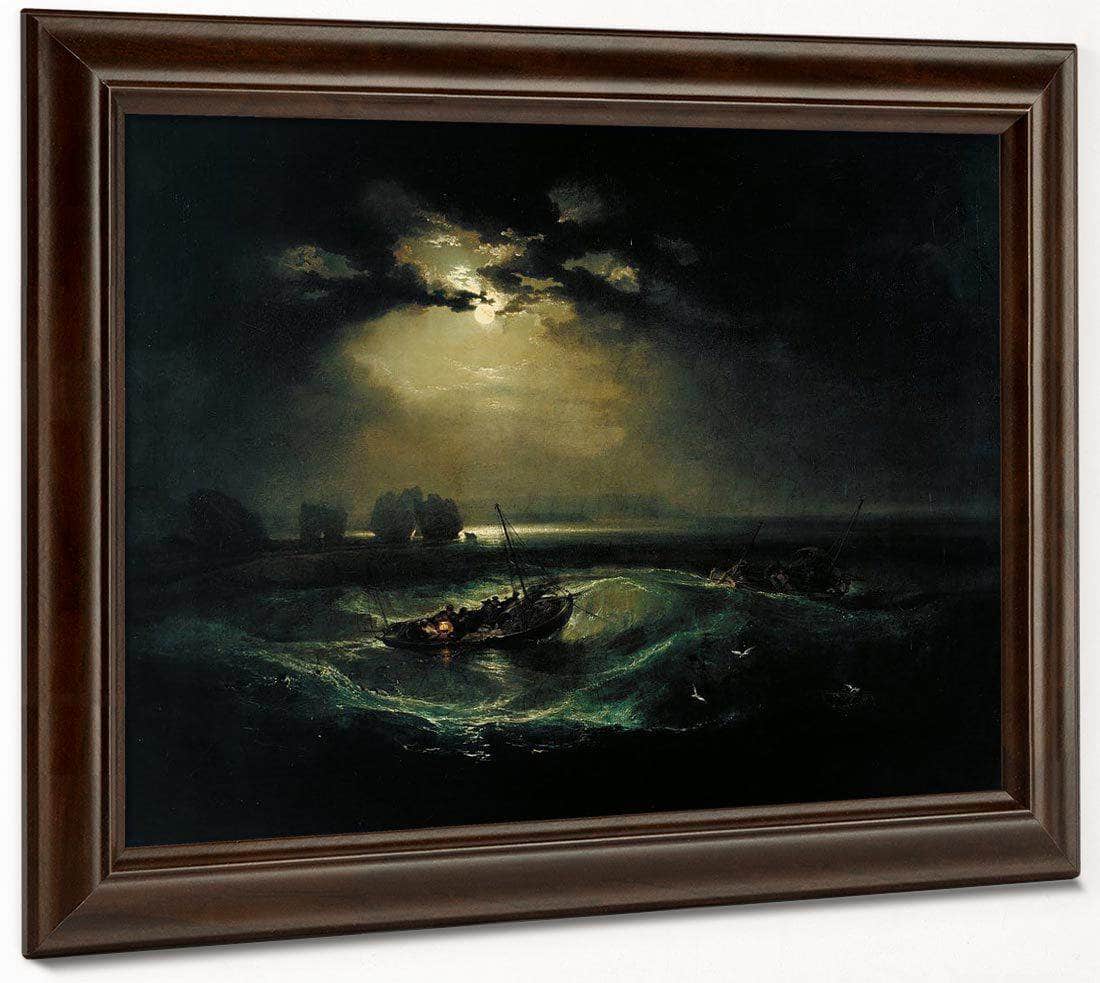 Fishermen At Sea 1796 1 By Joseph Mallord William Turner Fine Art Print