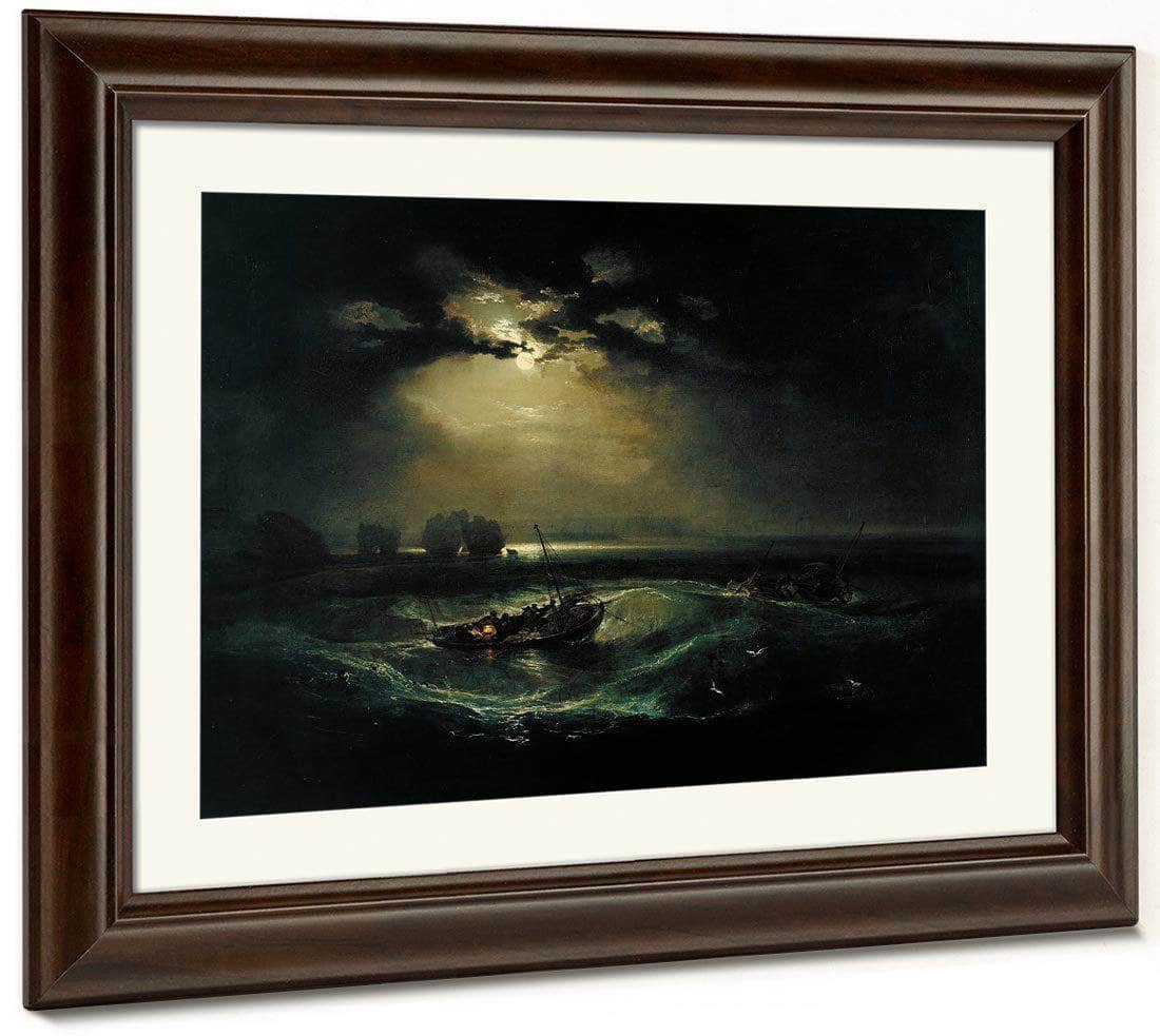 Fishermen At Sea 1796 1 By Joseph Mallord William Turner Fine Art Print