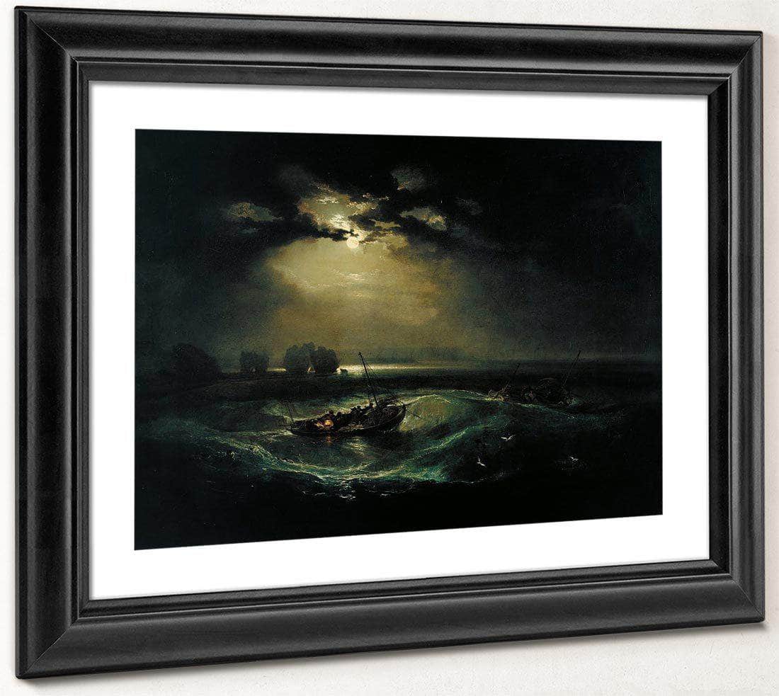 Fishermen At Sea 1796 1 By Joseph Mallord William Turner Fine Art Print