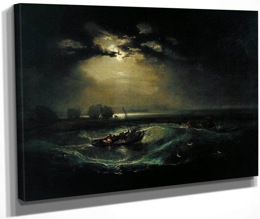 Fishermen At Sea 1796 1 By Joseph Mallord William Turner Fine Art Print