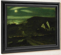 Fishermen's Huts By  Ryder, Albert Pinkham Fine Art Print