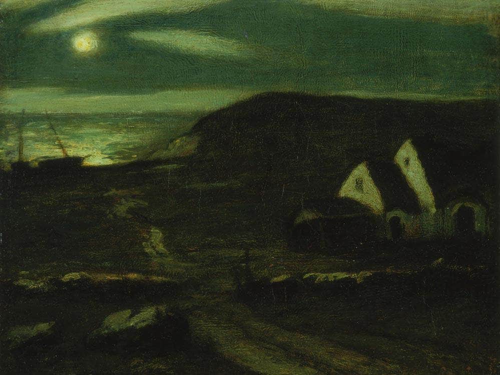 Fishermen's Huts By  Ryder, Albert Pinkham Fine Art Print