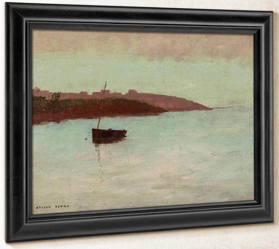 Fishing Boat By Odilon Redon Fine Art Print