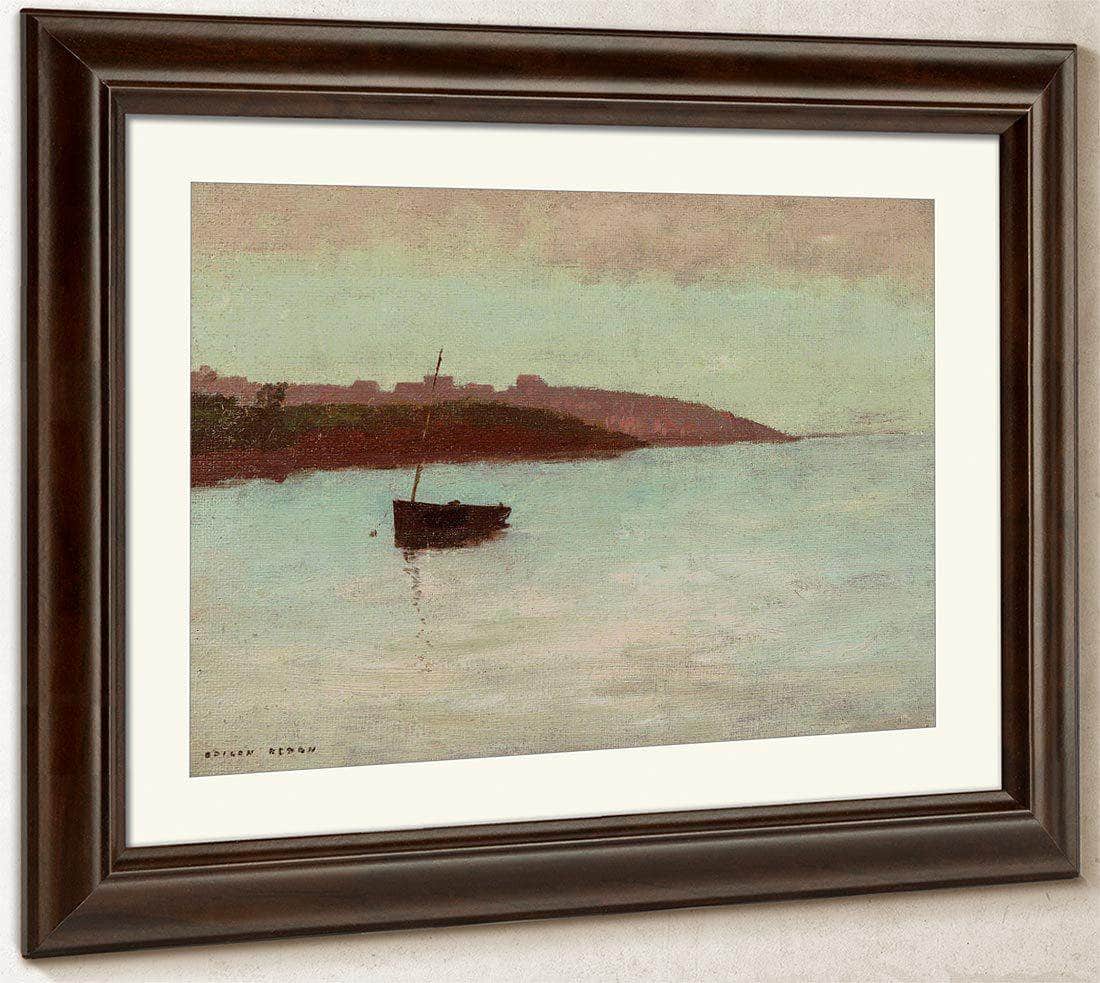 Fishing Boat By Odilon Redon Fine Art Print