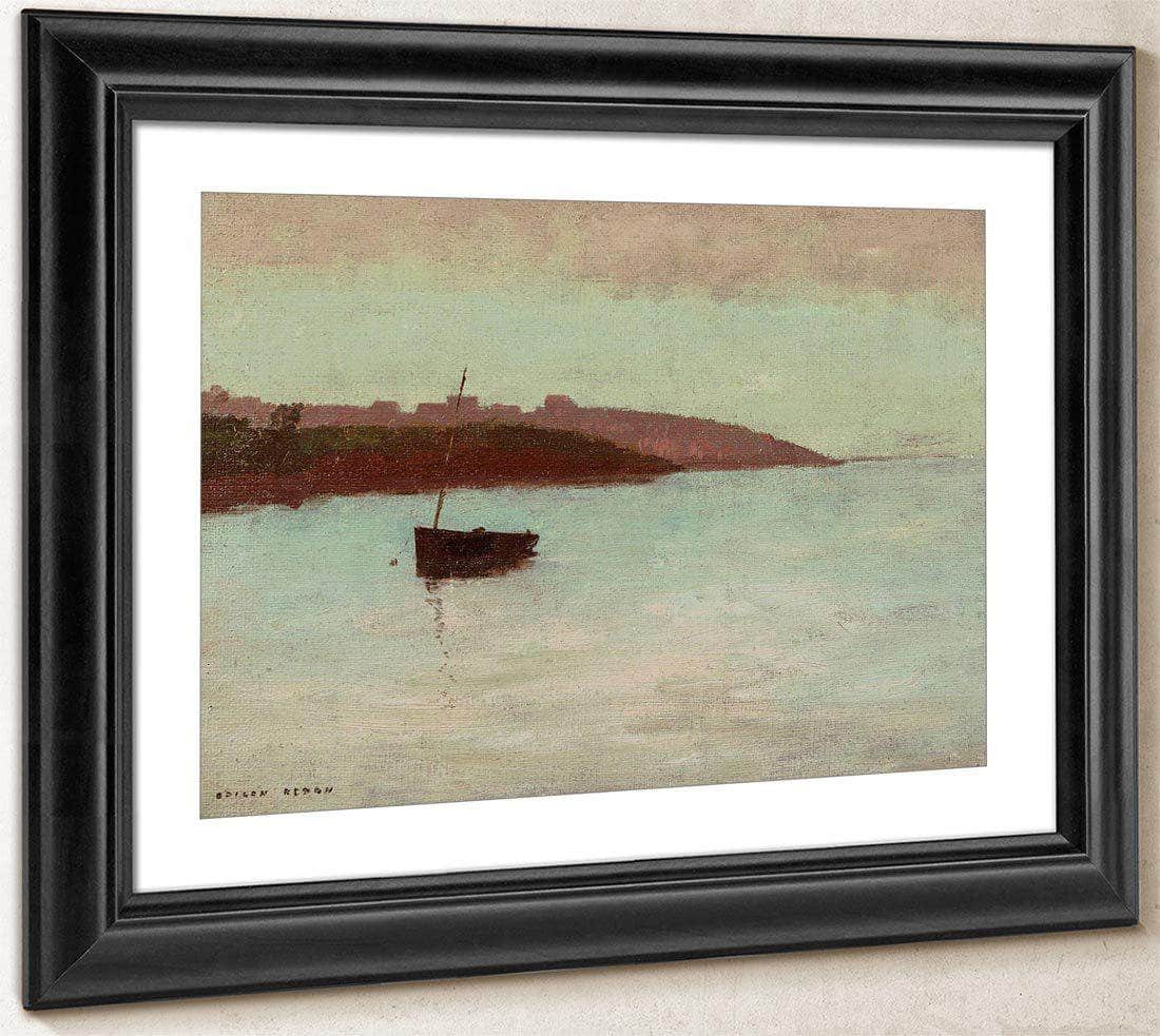 Fishing Boat By Odilon Redon Fine Art Print
