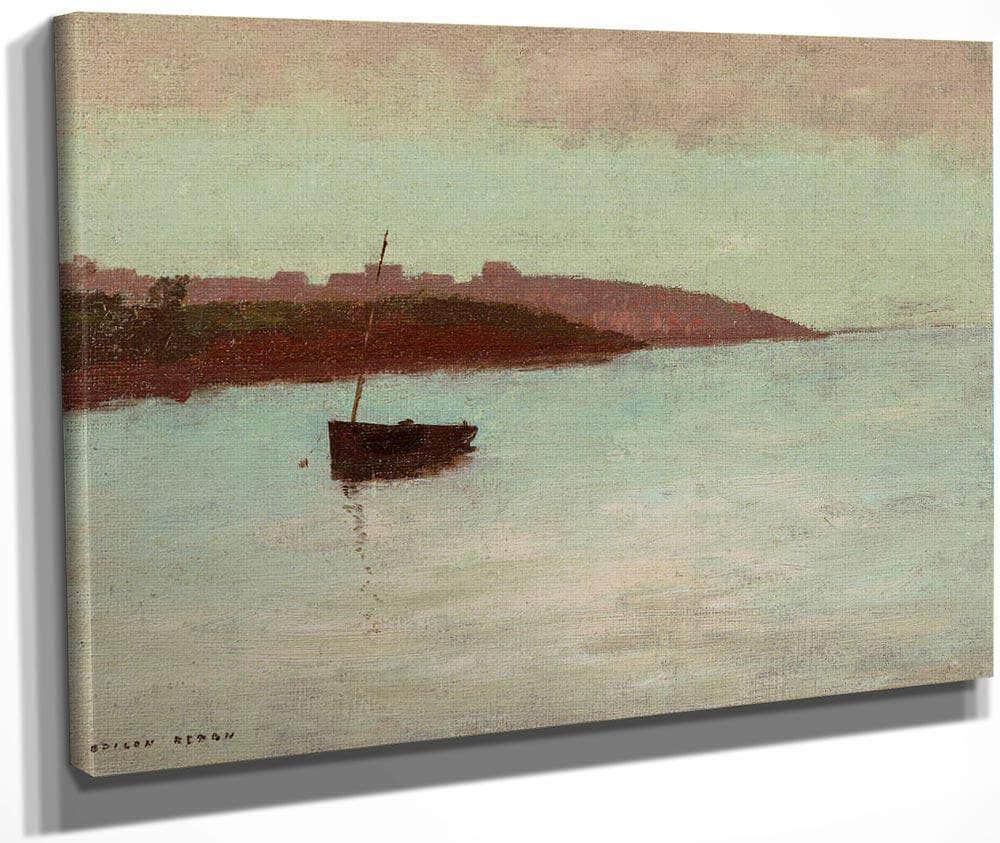 Fishing Boat By Odilon Redon Fine Art Print