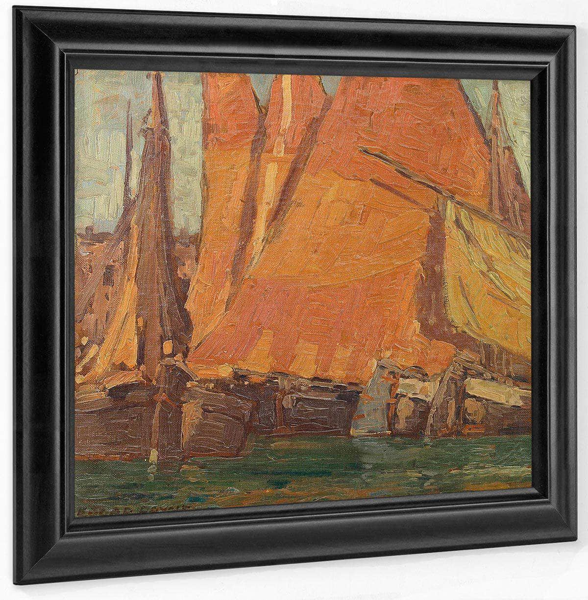 Fishing Boats And Sails By Edgar Payne Fine Art Print