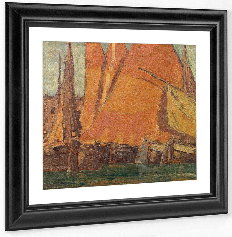 Fishing Boats And Sails By Edgar Payne Fine Art Print