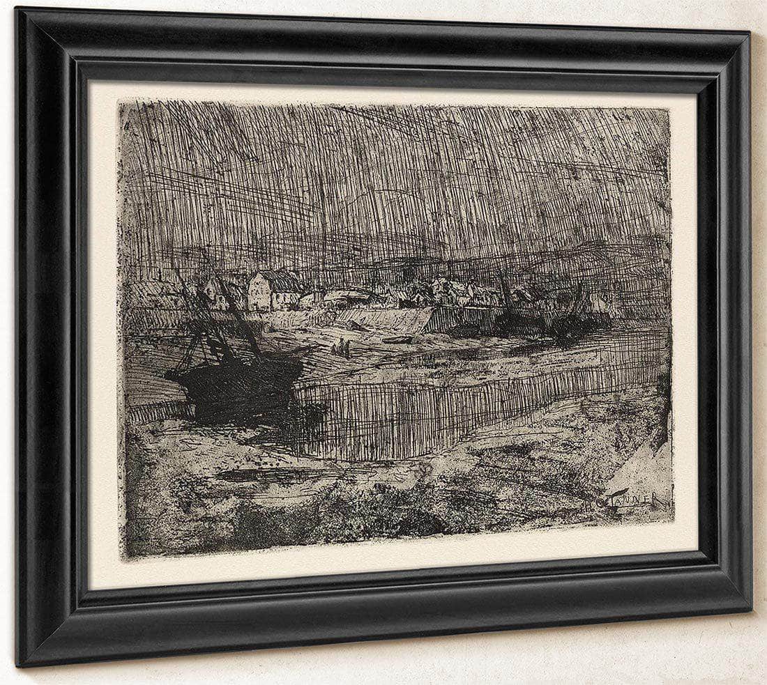 Fishing Boats At Shore, Brittany By Henry Ossawa Tanner Fine Art Print