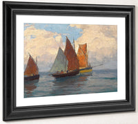 Fishing Boats By Edgar Payne Fine Art Print