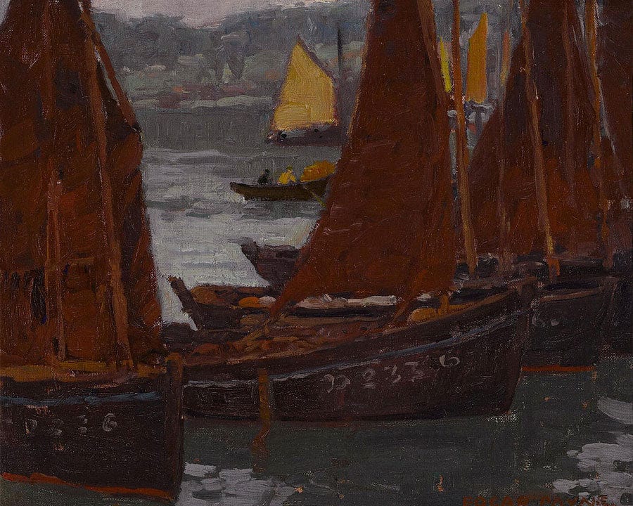Fishing Boats By Edgar Payne Fine Art Print