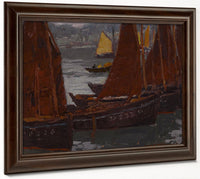 Fishing Boats By Edgar Payne Fine Art Print