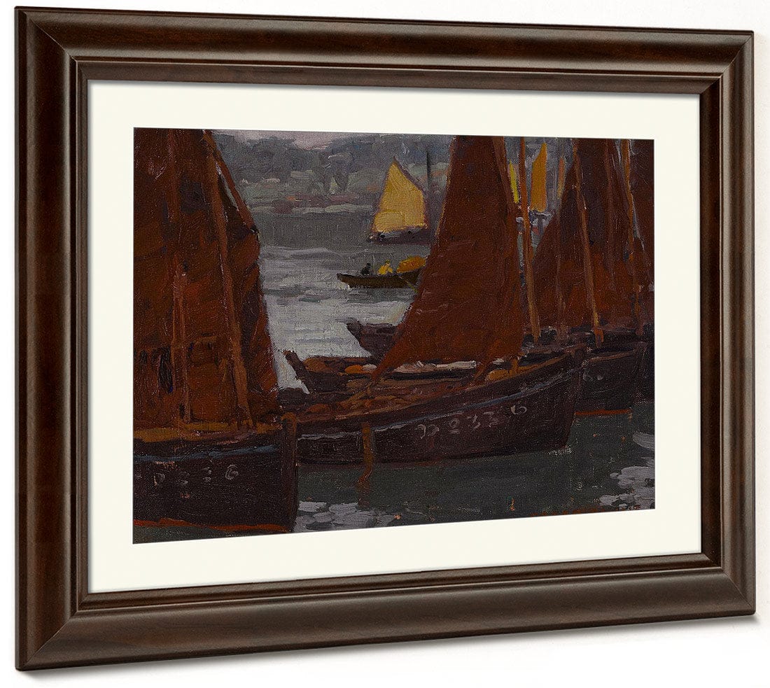 Fishing Boats By Edgar Payne Fine Art Print
