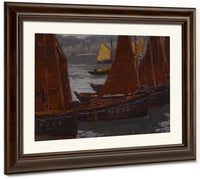 Fishing Boats By Edgar Payne Fine Art Print