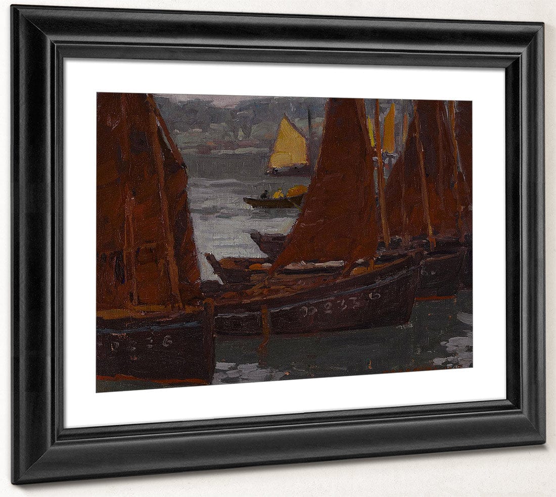 Fishing Boats By Edgar Payne Fine Art Print