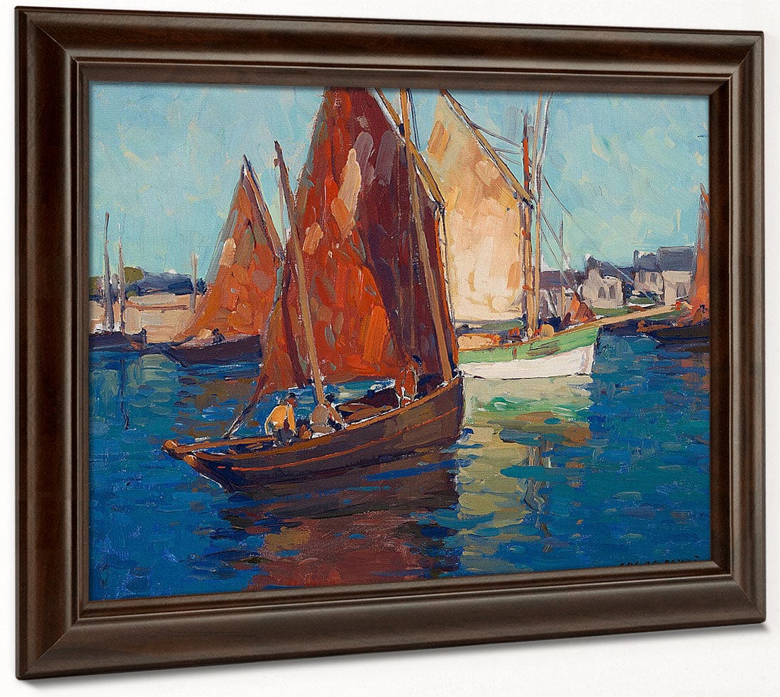 Fishing Boats By Edgar Payne Fine Art Print