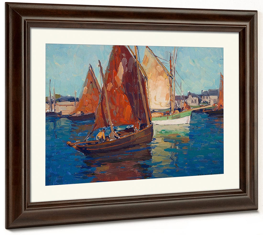 Fishing Boats By Edgar Payne Fine Art Print