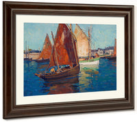 Fishing Boats By Edgar Payne Fine Art Print